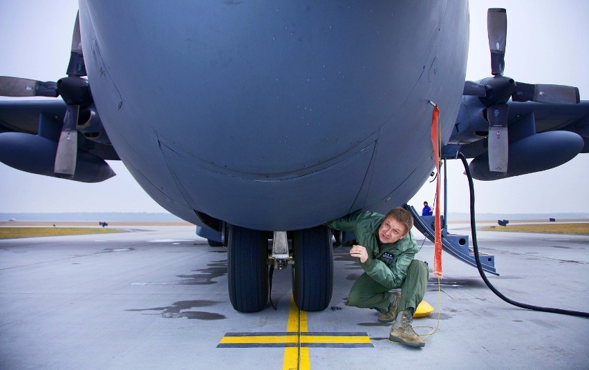 Pilot z Powidza ppłk Mieczysław Gaudyn