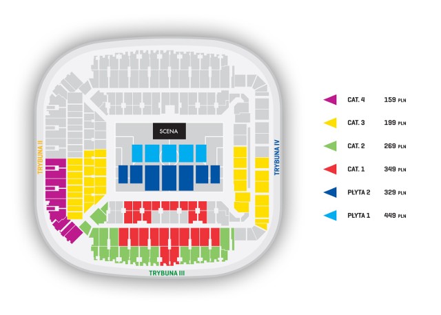 Stadion Miejski podczas koncertu Alicii Keys