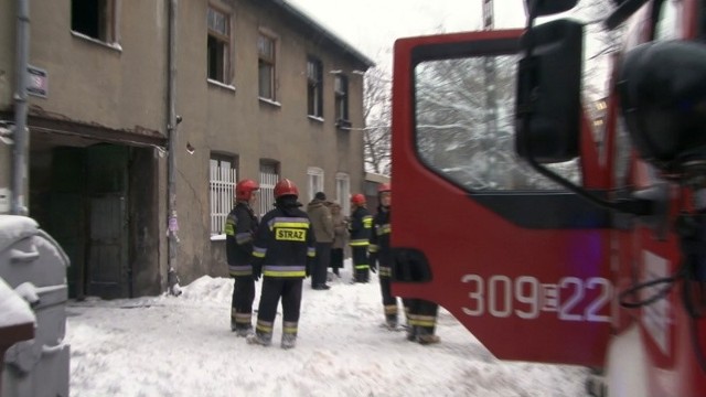 2 osoby ranne w pożarze na Polnej
