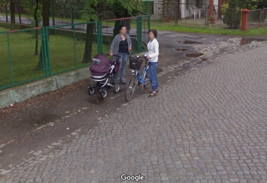 Podlegnickie wsie w Google Street View