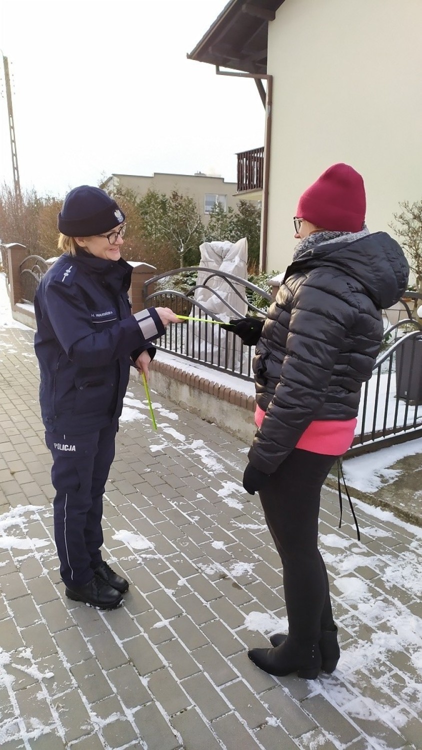 W ramach akcji „Odblaski ratują życie” policjantki z Sępólna...