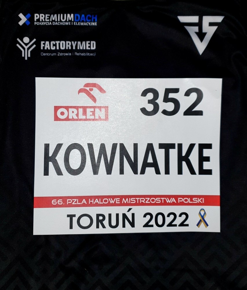 Rafał Kownatke z medalem na Halowych Mistrzostwach Polski w Toruniu. Kula poleciała na odległość 19,19 metrów. Jest brąz mistrza z Pucka