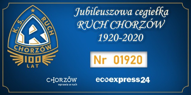 Numerowana cegiełka w wersji elektronicznej, a dla chętnych w formie papierowej do odbioru przy Cichej po otwarciu Strefy Kibica kosztuje 19,20 zł
Zobacz kolejne zdjęcia. Przesuwaj zdjęcia w prawo - naciśnij strzałkę lub przycisk NASTĘPNE