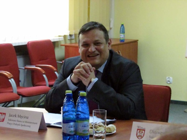Września: Jacek Męcina z Ministerstwa Pracy i Polityki Społecznej spotkał się z urzędnikami.