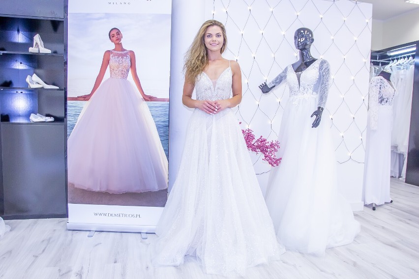 Miss Ziemi Łomżyńskiej 2021 w sukniach ślubnych [zdjęcia]