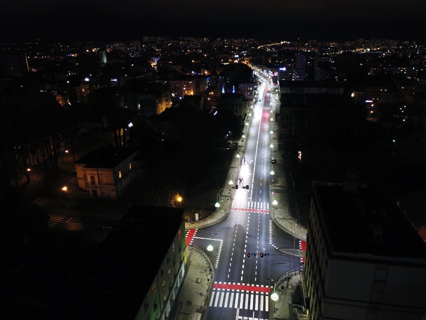 Niedawno ulica Bohaterów Westerplatte w Zielonej Górze...