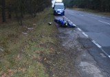 Olecko: Wypadek z udziałem motocyklisty