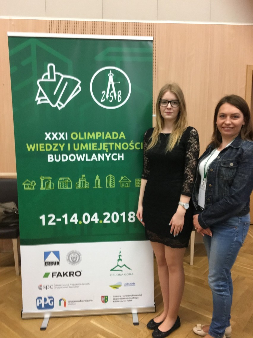 Paulina Pawłowska z Zespołu Szkół Budowlanych we Włocławku uzyskała tytuł finalistki ogólnopolskiej olimpiady OWiUB