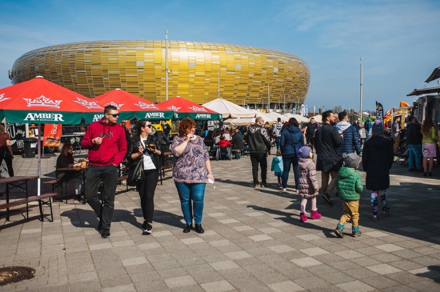 Trzecia edycja imprezy "Jemy na stadionie 2019" w Gdańsku.