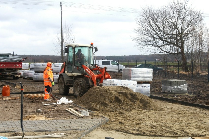 Na placu budowy w Grodysławicach