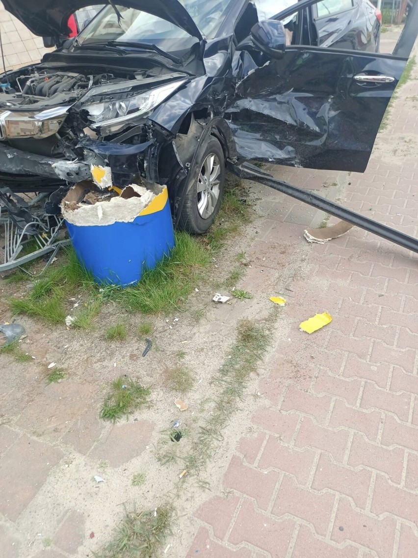 Wypadek na ulicy Sandomierskiej w Kielcach