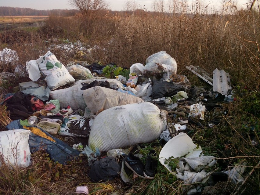 Dzikie wysypiska śmieci w Żarnowcu