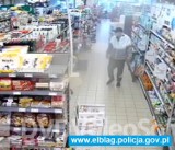 Policja w Elblągu poszukuje mężczyzny ze zdjęcia i publikuje nagranie z monitoringu sklepu przy ul. Grottgera [film]