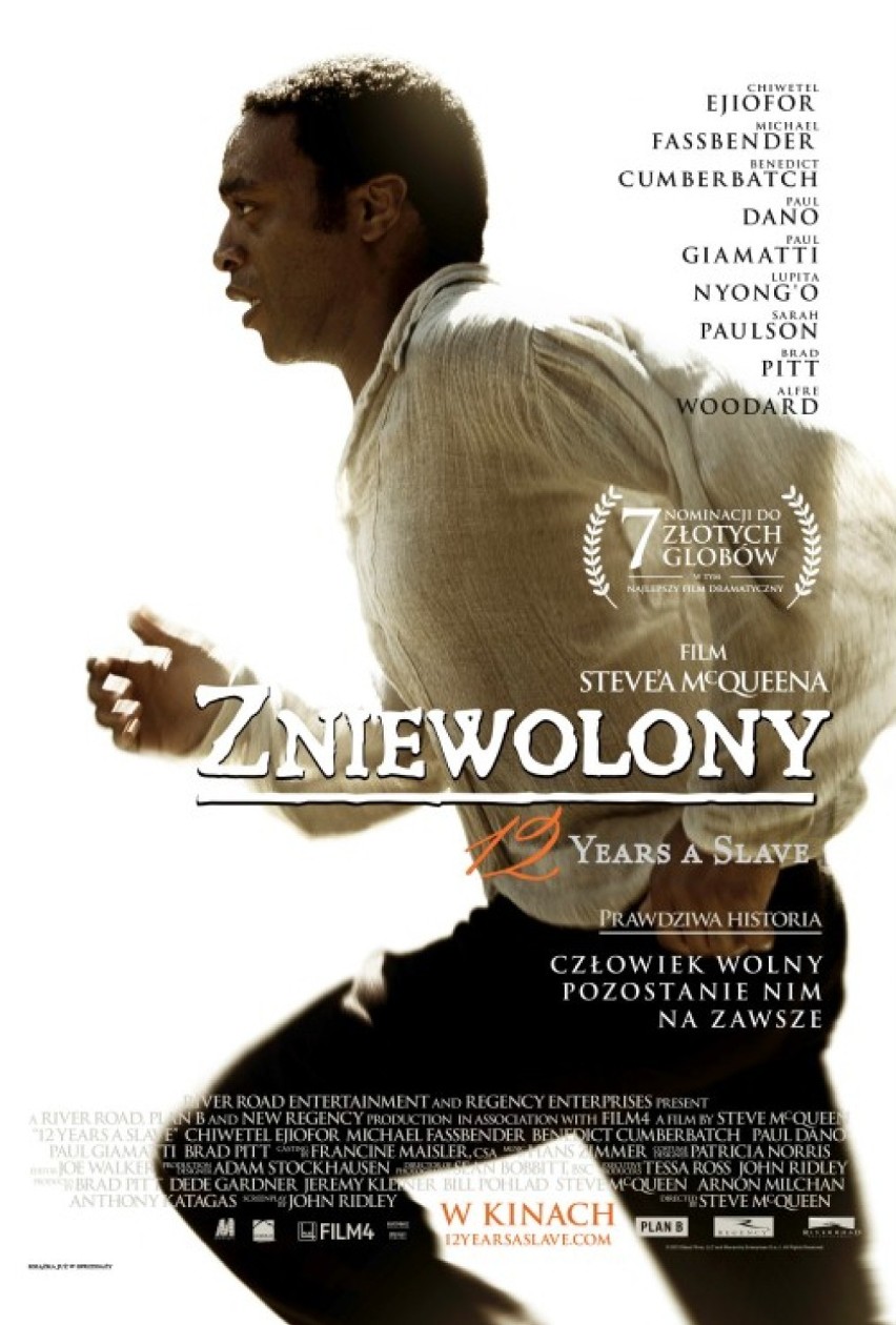 "ZNIEWOLONY. 12 YEARS A SLAVE"
07 - 12 luty godz....