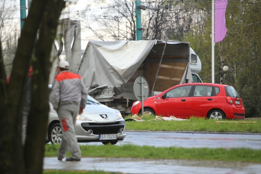 Wypadek w Katowicach na Chorzowskiej