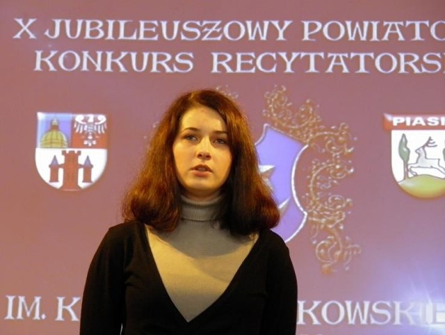 Ksenia Rożek najpiękniej mówiła wiersz Miaskowskiego