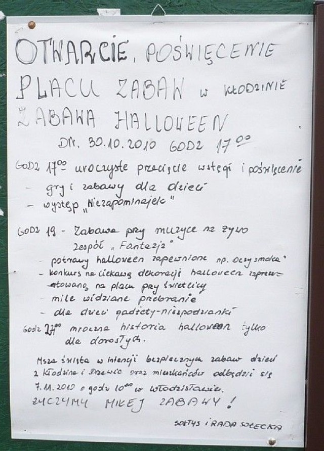 Zapowiedź imprezy jest prosta i konkretna. Będzie &quot;otwarcie, poświęcenie, zabawa&quot;... Fot. Ryszard Jan Zag&oacute;rski