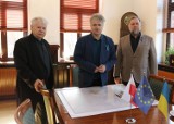 Były konsul  Ukrainy Łew Zacharczyszyn i Bogdan Borusewicz, wicemarszałek Senatu RP odwiedził Lębork