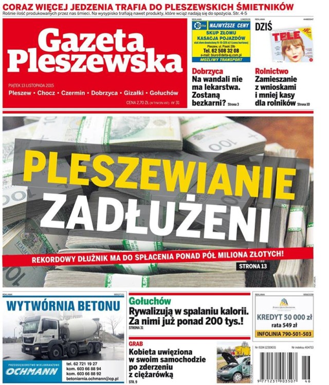 Gazeta pleszewska 13 listopada 2015