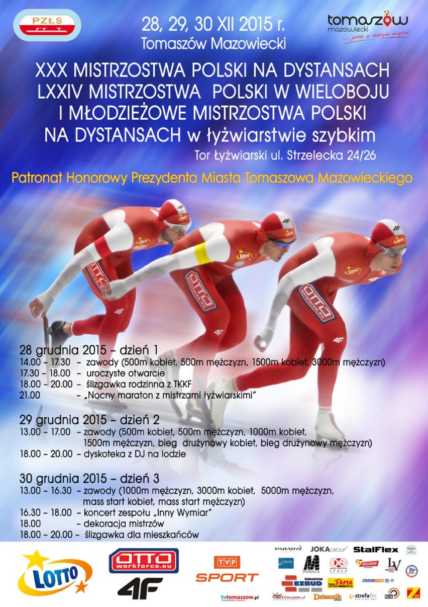 Mistrzostwa Polski w łyżwiarstwie szybkim w Tomaszowie: Sportowa rywalizacja i dobra zabawa