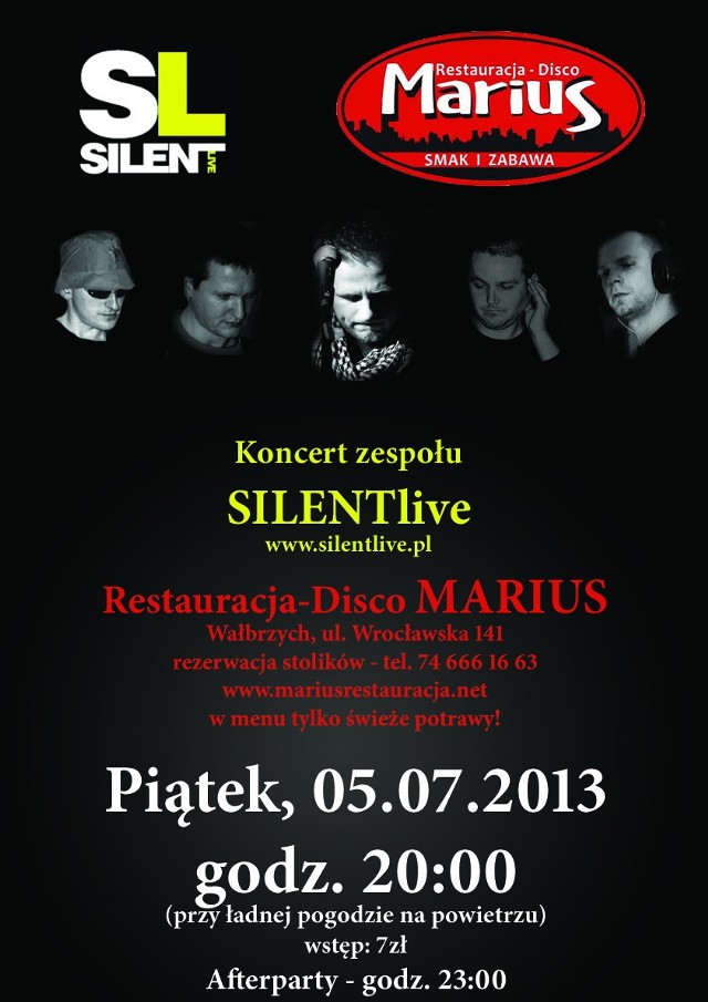 Materiały organizatora - Koncert Silent Live