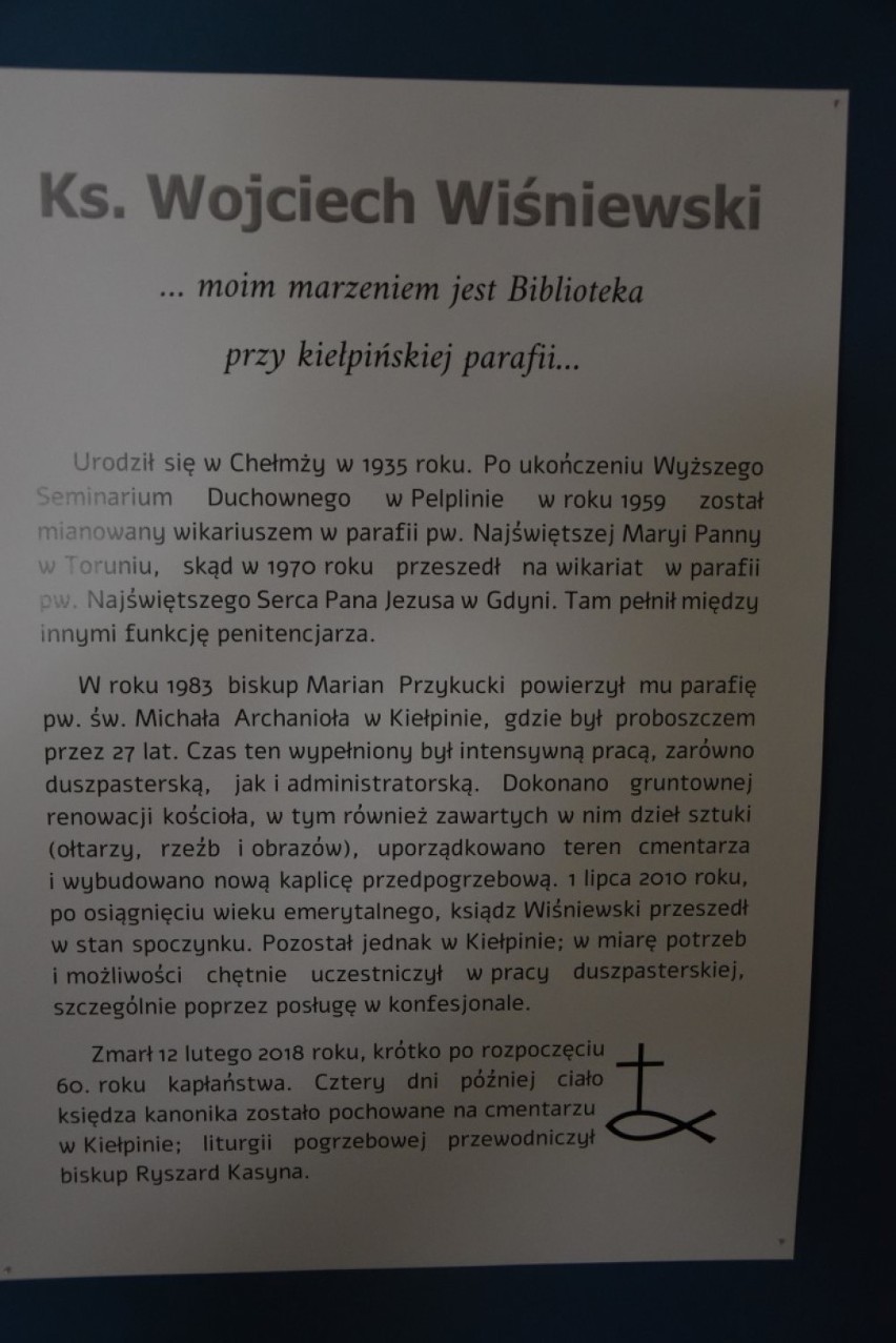 Uroczystość otwarcia Biblioteki Katolickiej w Kiełpinie