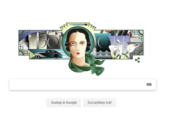 Tamara Łempicka bohaterką GOOGLE DOODLE.  "Baronowa z pędzlem" z Warszawy zrewolucjonizowała polskie malarstwo