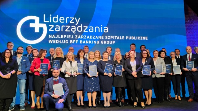 Wojewódzki Szpital w Przemyślu znalazł się wśród najlepiej zarządzanych w Polsce. Nz. uroczysta gala ogłoszenia wyników.