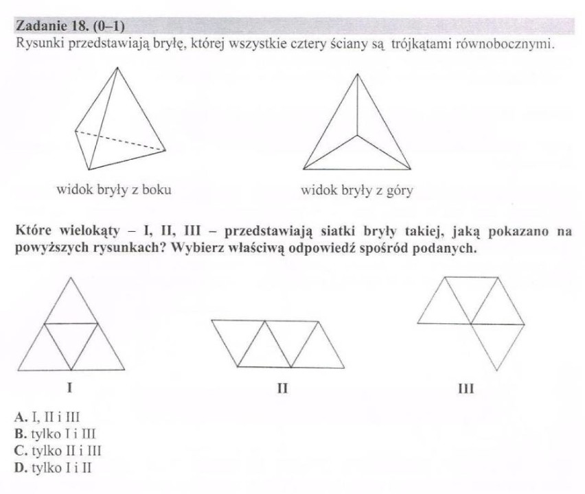 Egzamin Gimnazjalny 2015 arkusze matematyka