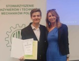 Prestiżowe wyróżnienie dla absolwenta ZSP nr 2 w Piotrkowie. Mateusz Rybak odebrał nagrodę podczas gali w Politechnice Warszawskiej. ZDJĘCIA