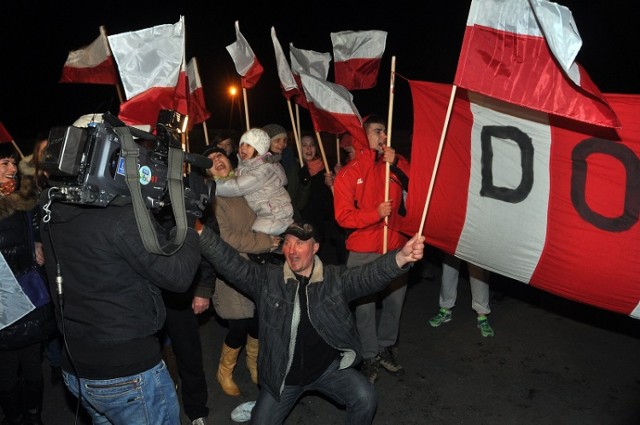 Tak sukces Zbigniewa Bródki fetowały Domaniewice