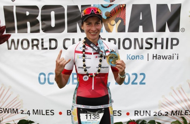 Magdalena Lenz na trasie mistrzostw świata Ironman na Hawajach