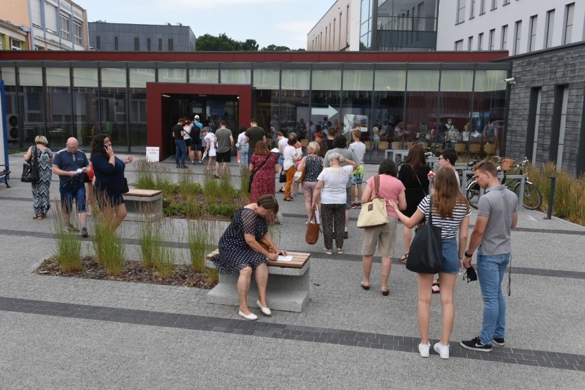 Punkt szczepień w szpitalu na Bielanach, środa 7 lipca