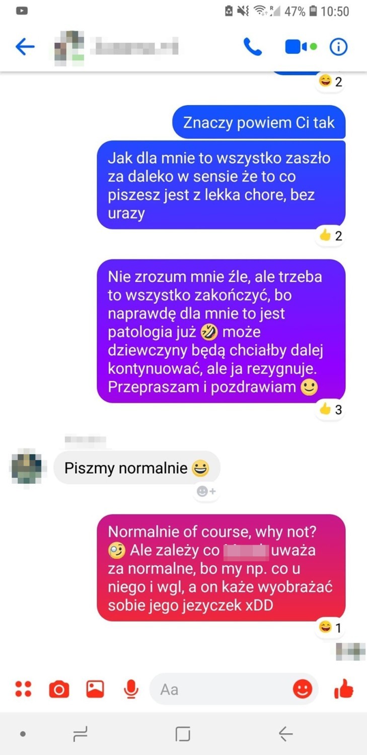 Czy nauczyciel pisał sprośne teksty do małoletnich dziewcząt? Dlaczego sprawa stoi w miejscu? (SCREENY)