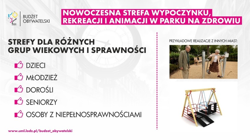 Strefa Wypoczynku, Rekreacji i Animacji w Parku na Zdrowiu w Łodzi