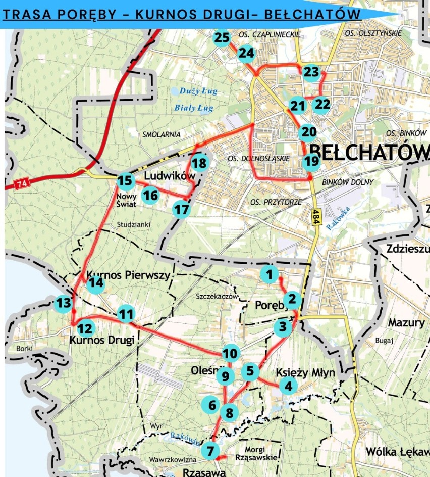 Rusza transport autobusowy w gminie Bełchatów. Przejazdy będą darmowe. ROZKŁAD JAZDY