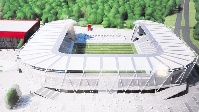 Tak ma wyglądać nowy stadion przy al. Unii w najtańszej wersji (za niewiele ponad 200 mln zł).