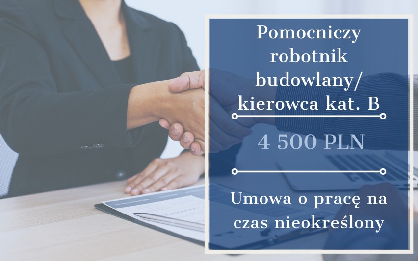 Pomocniczy robotnik budowlany/ kierowca kat. B...