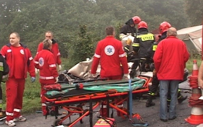 Bierkowice k. Kłodzka: Tragiczny wypadek, jedna osoba nie żyje