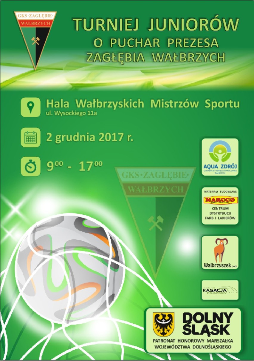 Wałbrzyski Aqua Zdrój zaprasza w grudniu na halowe turnieje piłki nożnej