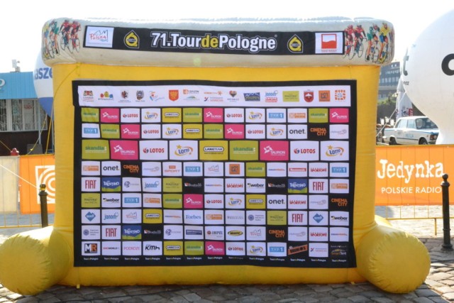 Ściana sponsor&oacute;w 71 Tour de Pologne. Fot. Henryk Czechowski BINFO Krak&oacute;w