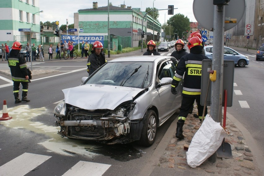 Zderzenie aut na alei Wojska Polskiego w Kaliszu