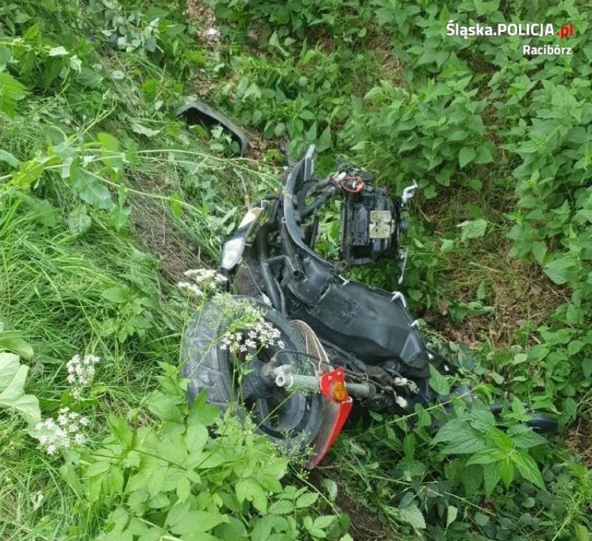 Tragiczny wypadek pod Raciborzem. Zginął 58-letni motorowerzysta 