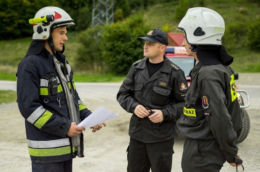 Druhowi OSP z gminy Łącko brali udział w poszukiwaniu zaginionych