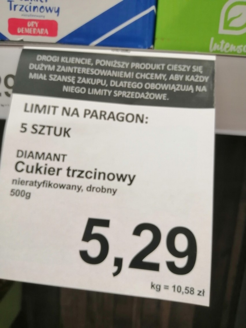 Są limity, cukru nie ma. Co z tym cukrem w marketach w Zduńskiej Woli? 