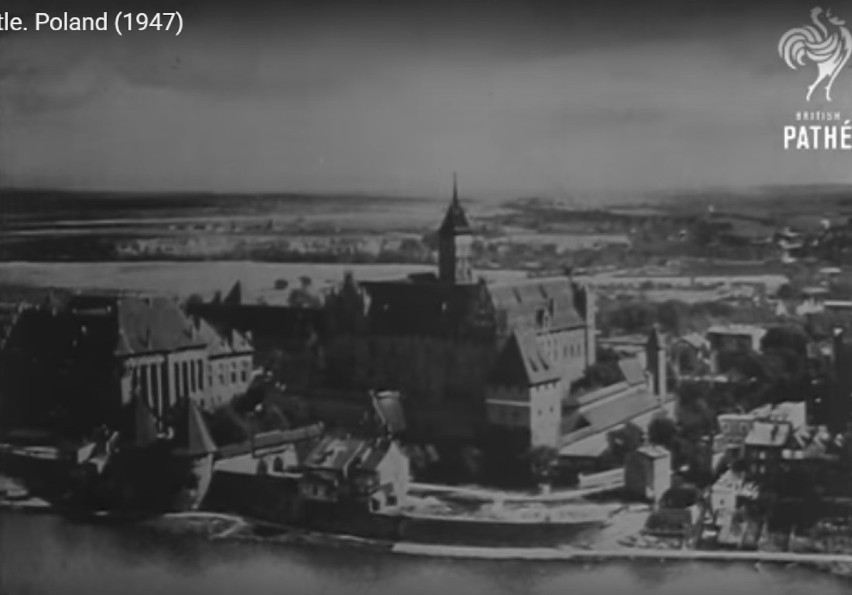 Zamek w Malborku w brytyjskiej kronice filmowej. Zobacz niezwykłe nagranie 