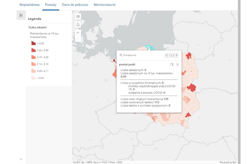 Koronawirus w powiecie puckim: czwartek, 17 czerwca 2021. Ile osób zachorowało na Covid-19? Ile wyzdrowiało?