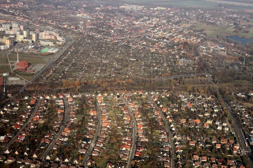 Zabrze z lotu ptaka [ZDJĘCIA] Kolejna porcja z archiwum Krzysztofa Krzemińskiego