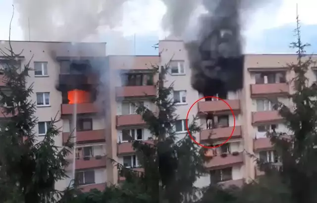 Dramatyczny przebieg pożaru w Libiążu. Lokator uciekł przez balkon