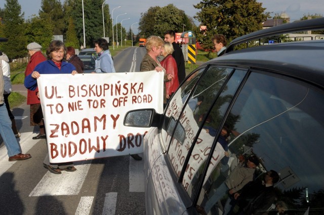 Protest mieszkańców dzielnicy Szerokie z 20 września